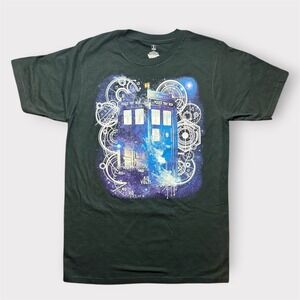 Doctor Who TARDIS Galaxy Graphic T-Shirt‎ Black Ripple Junction Mens Small S